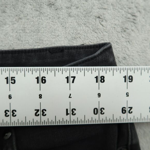 Lane Bryant Jeans Women's 18 Gray High-Rise Skinny Denim 28" Inseam Distressed - Picture 2 of 14